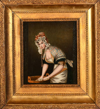 Load image into Gallery viewer, English School Early 19th.Century Oil On Canvas The Pretty Washerwoman Circa.1828
