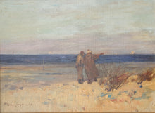 Load image into Gallery viewer, Frank Brangwyn RA Oil Landscape Painting The Coast Of Tunis Circa.1890

