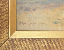 Load image into Gallery viewer, Frank Brangwyn RA Oil Landscape Painting The Coast Of Tunis Circa.1890
