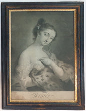 Load image into Gallery viewer, Rosalba Giovanna Carriera The Four Seasons Mezzotint Engravings Circa.1730
