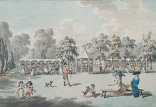 Load image into Gallery viewer, George Keate 18th.Century Landscape Watercolour A View Of Ranelagh Gardens Margate Kent Circa.1770
