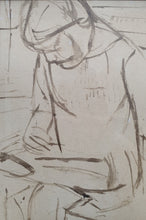 Load image into Gallery viewer, Frank Owen Dobson R.A. Study Of A Seated Girl 1914
