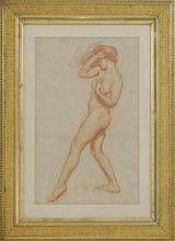 Load image into Gallery viewer, Harold Speed Red Chalk Nude Study Circa.1899
