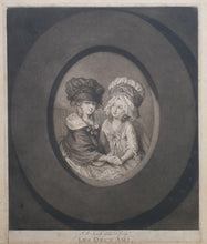 Load image into Gallery viewer, John Raphael Smith R.A Les Deux Ami Mezzotint Engraving 1778
