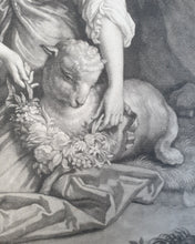 Load image into Gallery viewer, JI Smith Mezzotint Engraving After J Riley Mrs Conwai Hackett Circa.1690.

