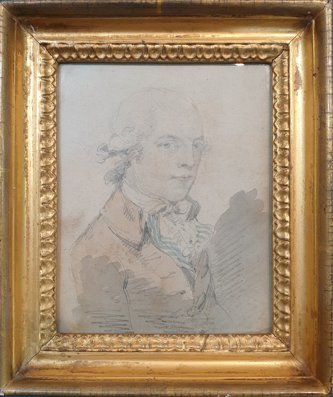 Thomas Rowlandson Watercolour Portrait Study Of A Gentleman
