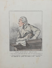 Load image into Gallery viewer, Robert Dighton Etching The Specious Orator Portrait Of The Auctioneer James Christie 1794
