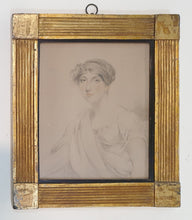 Load image into Gallery viewer, George Henry Harlow Portrait Study Of Elizabeth Wynell Adams Circa.1805
