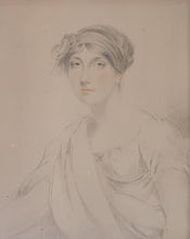Load image into Gallery viewer, George Henry Harlow Portrait Study Of Elizabeth Wynell Adams Circa.1805
