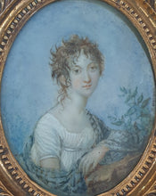 Load image into Gallery viewer, Caroline De Sedron Countess De Senan French School Early 19th.Century Portrait Miniature Circa. 1810.
