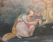 Load image into Gallery viewer, Diana And Her Attendants Gouache Fan Leaf Design Circa.1700.
