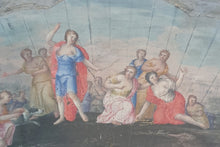 Load image into Gallery viewer, Diana And Her Attendants Gouache Fan Leaf Design Circa.1700.
