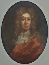 Load image into Gallery viewer, Late 17th.Century English School Oil Portrait Of A Gentleman Circa.1690
