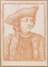Load image into Gallery viewer, Hannah Snell The Female Soldier 18th.Century English School Red Chalk Drawing.

