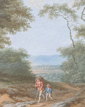 Load image into Gallery viewer, FW Hoijnck 18th.Century Dutch School Gouache Landscape Painting 1792.
