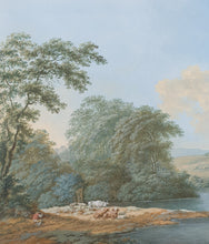 Load image into Gallery viewer, FW Hoijnck 18th.century Dutch School Gouache Landscape Painting Circa.1790

