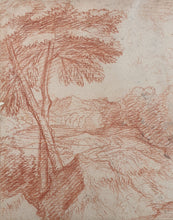 Load image into Gallery viewer, Jacques Rousseau 17th.Century French School Red Chalk Landscape Drawing
