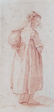 Load image into Gallery viewer, Abraham Jan Ruytenschildt Late 18th.Century Dutch School Red And Black Chalk Drawing Figure Studies
