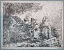 Load image into Gallery viewer, Giambattista Tiepolo Etching The Flight Into Egypt 1753
