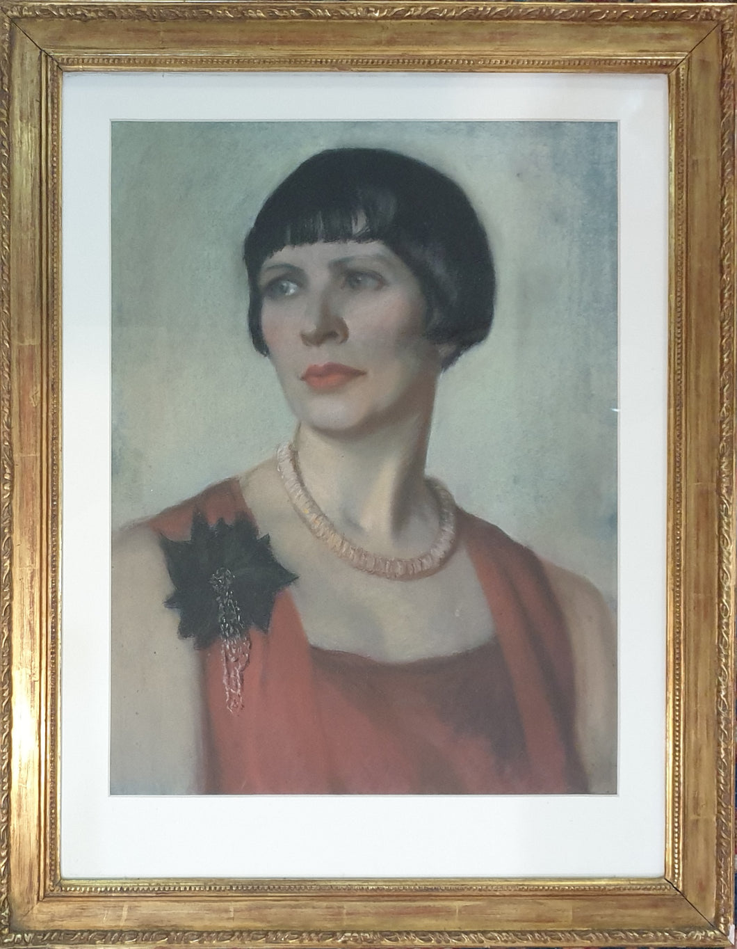 Janet Cumbrae Stewart Pastel Portrait Circa.1930