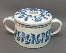 Load image into Gallery viewer, 18th.Century Dutch Delftware Posset Pot And Cover Circa. 1740
