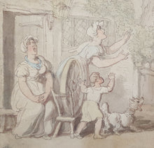 Load image into Gallery viewer, Thomas Rowlandson Watercolour Drawing The Deserter Apprehended Circa. 1800
