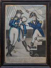 Load image into Gallery viewer, Admiral Lord Nelson Mortally Wounded Hand Coloured Mezzotint Engraving 1805
