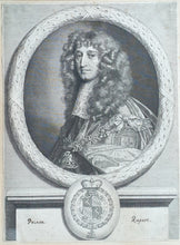 Load image into Gallery viewer, Prince Rupert Of The Rhine Abraham Blooteling Portrait Engraving After Sir Peter Lely Proof Impression Circa.1660
