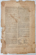 Load image into Gallery viewer, The Post-Man And The Historical Account Etc. Rare Early 18th.Century Broadside Newspaper 1728

