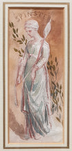 Load image into Gallery viewer, Louisa Marchioness Of Waterford Pre-Raphaelite Watercolour Study A Spinster Circa.1860
