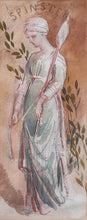 Load image into Gallery viewer, Louisa Marchioness Of Waterford Pre-Raphaelite Watercolour Study A Spinster Circa.1860
