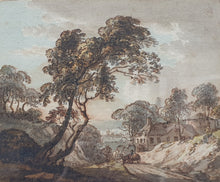 Load image into Gallery viewer, Paul Sandby R.A Watercolour Drawing A View Of Oxford From Headington Circa.1770
