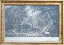Load image into Gallery viewer, Gamekeepers Mezzotint Engraving By Henry Birche After George Stubbs R.A. 1790
