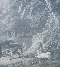 Load image into Gallery viewer, Gamekeepers Mezzotint Engraving By Henry Birche After George Stubbs R.A. 1790
