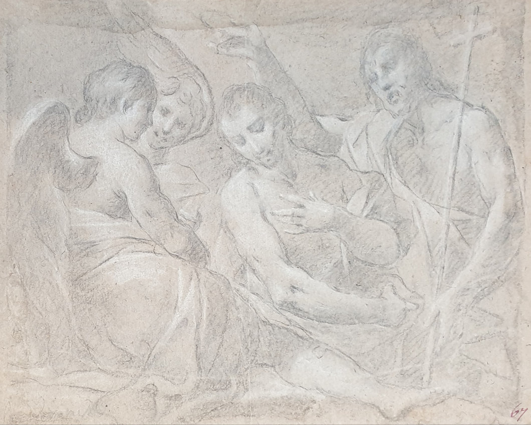 Daniele Crespi 17th.Century Milanese School The Baptism of Christ