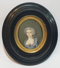 Load image into Gallery viewer, French School 18th.Century Portrait Miniature Blanche Rose Desclos De La Fonchais Circa.1780
