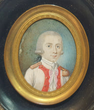 Load image into Gallery viewer, French School 18th.Century Portrait Miniature Daniel Louis Henri De Chasteigner Seigneur Du Bergeriou Circa.1780
