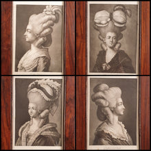Load image into Gallery viewer, Ladies Hair Fashions A Rare Group Of Four 18th.Century Mezzotint Engravings By JJ Haid Circa.1765
