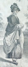 Load image into Gallery viewer, John Collet 18th.Century British School Watercolour Drawing Study Of A Fashionable Young Woman Circa. 1770
