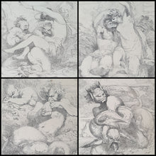 Load image into Gallery viewer, After John Hamilton Mortimer R.A. A Group Of Pen And Ink Drawings Depicting Sea-Monsters Circa.1800
