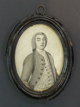 Load image into Gallery viewer, James Ferguson 18th.Century Scottish School Group Of Three Plumbago Portrait Miniatures Circa.1740
