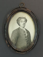 Load image into Gallery viewer, James Ferguson 18th.Century Scottish School Group Of Three Plumbago Portrait Miniatures Circa.1740
