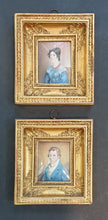 Load image into Gallery viewer, Early 19th.Century Pair Of Portrait Miniatures Mr And Mrs Palfreman Circa.1830
