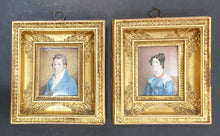 Load image into Gallery viewer, Early 19th.Century Pair Of Portrait Miniatures Mr And Mrs Palfreman Circa.1830
