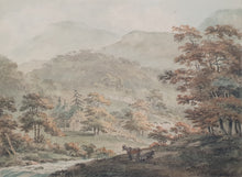 Load image into Gallery viewer, William Sawrey Gilpin 18th.Century Landscape Watercolour Drawing Scenery In The Grounds Of Downton Castle Herefordshire
