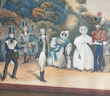 Load image into Gallery viewer, &quot;The Rivals&quot; 19th.Century Primitive  Watercolour Drawing Of A Theatrical Performance 1835
