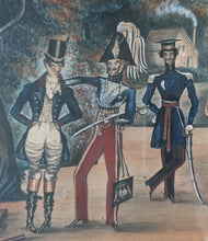 Load image into Gallery viewer, &quot;Satisfaction Farses&quot; 19th.Century Primitive Watercolour Of A Theatrical Performance 1832
