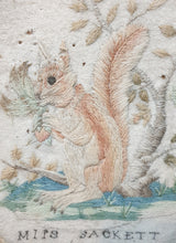 Load image into Gallery viewer, Early American Needlework Picture By Miss Sackett Of Vermont Aged 6 Years 1794
