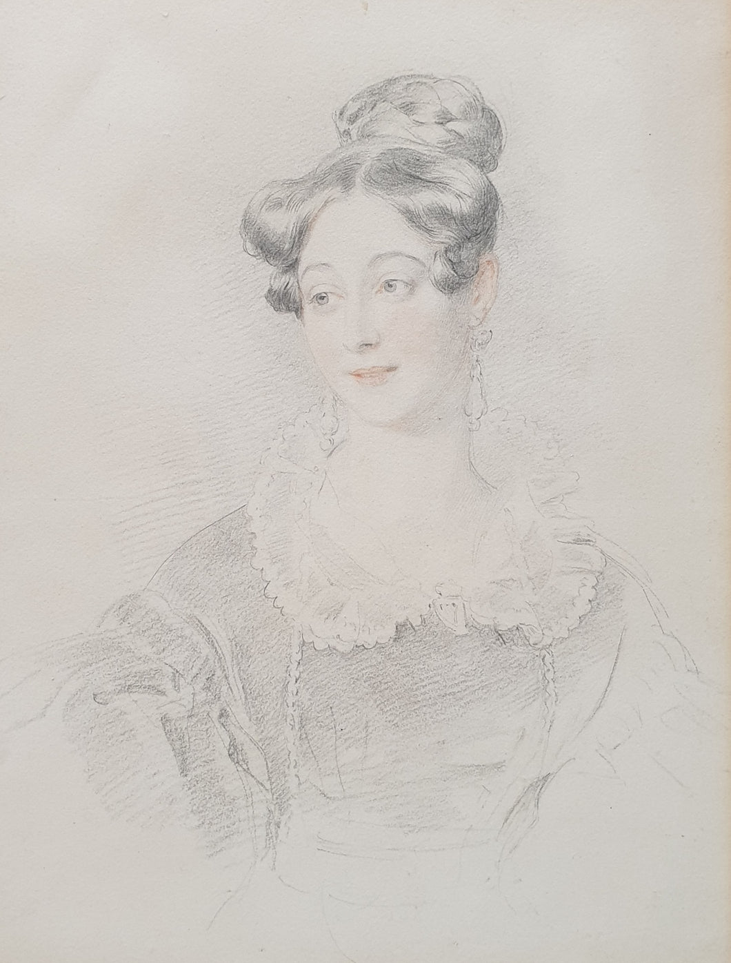 Sir William Charles Ross R.A. Portrait Study Of Lady Georgiana De Tabley 1837
