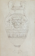 Load image into Gallery viewer, Thomas Rowlandson Pen And Ink Study Of An Urn With Putti And Acanthus Circa.1800
